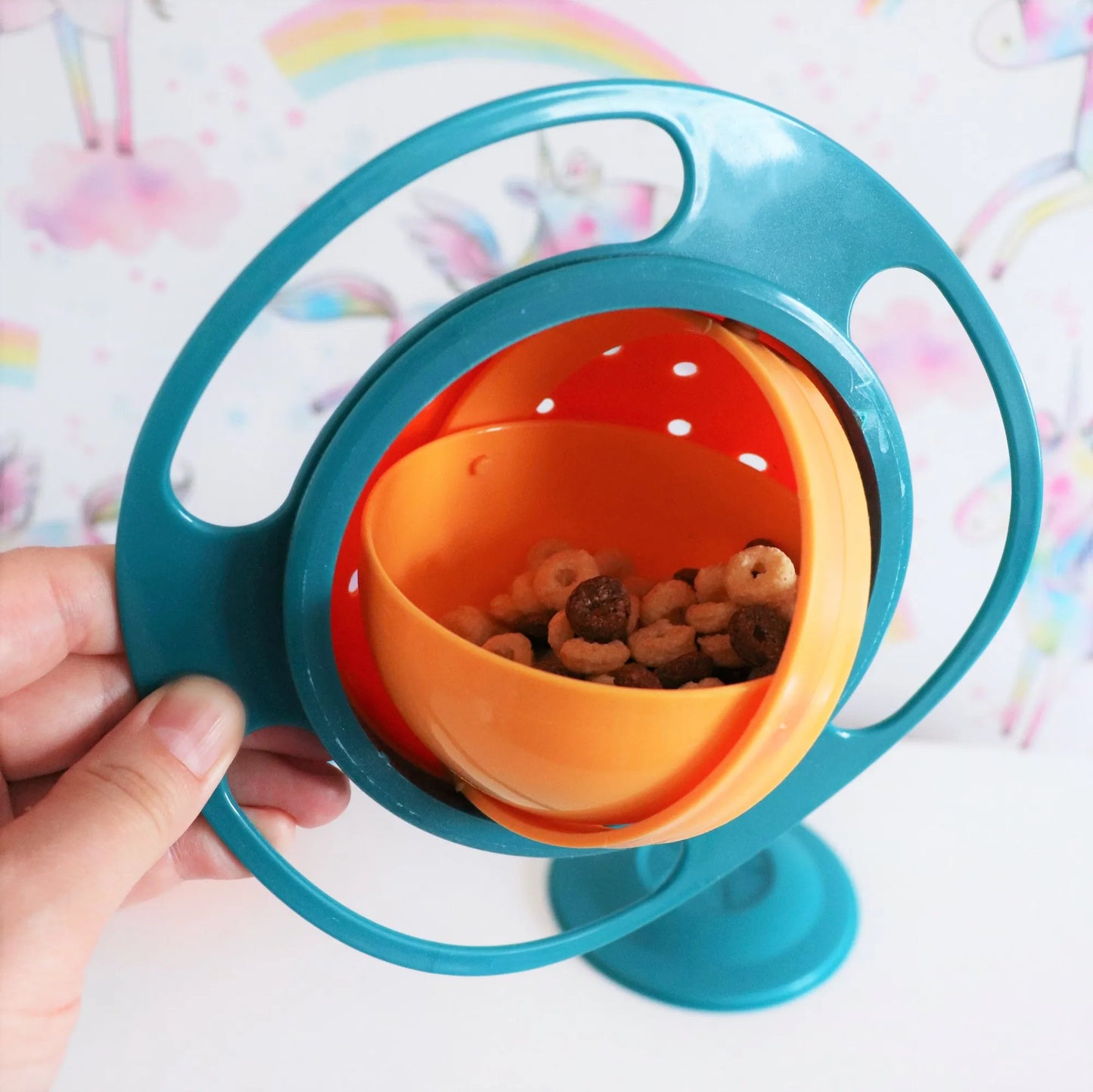 Universal Gyro Feeding Bowl – Spill-Proof Balance Bowl for Kids