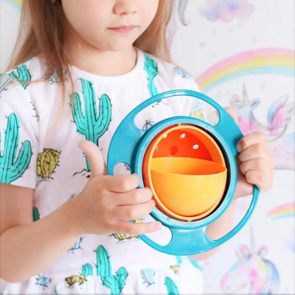 Universal Gyro Feeding Bowl – Spill-Proof Balance Bowl for Kids